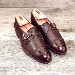 $545 Bergdorf Goodman GRAVATI Women's 7.5 M Deerskin Flats 2980 * add $15 Trees